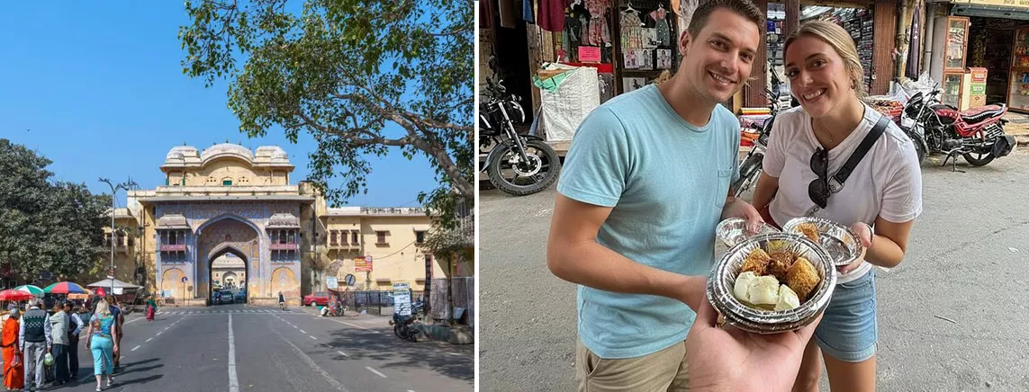 Jaipur walking tour with Hawa Mahal, bazaars and street food